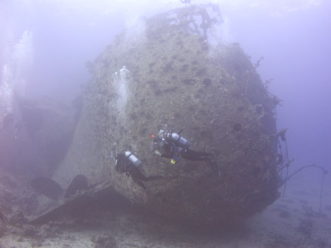 The Marcas wreck at Sha`ab Abu Nuhas